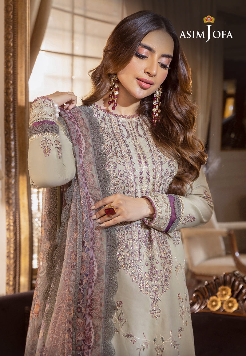 Asim Jofa Asra '23 Ajas-30 Embroidered Cambric  (3-Pcs)