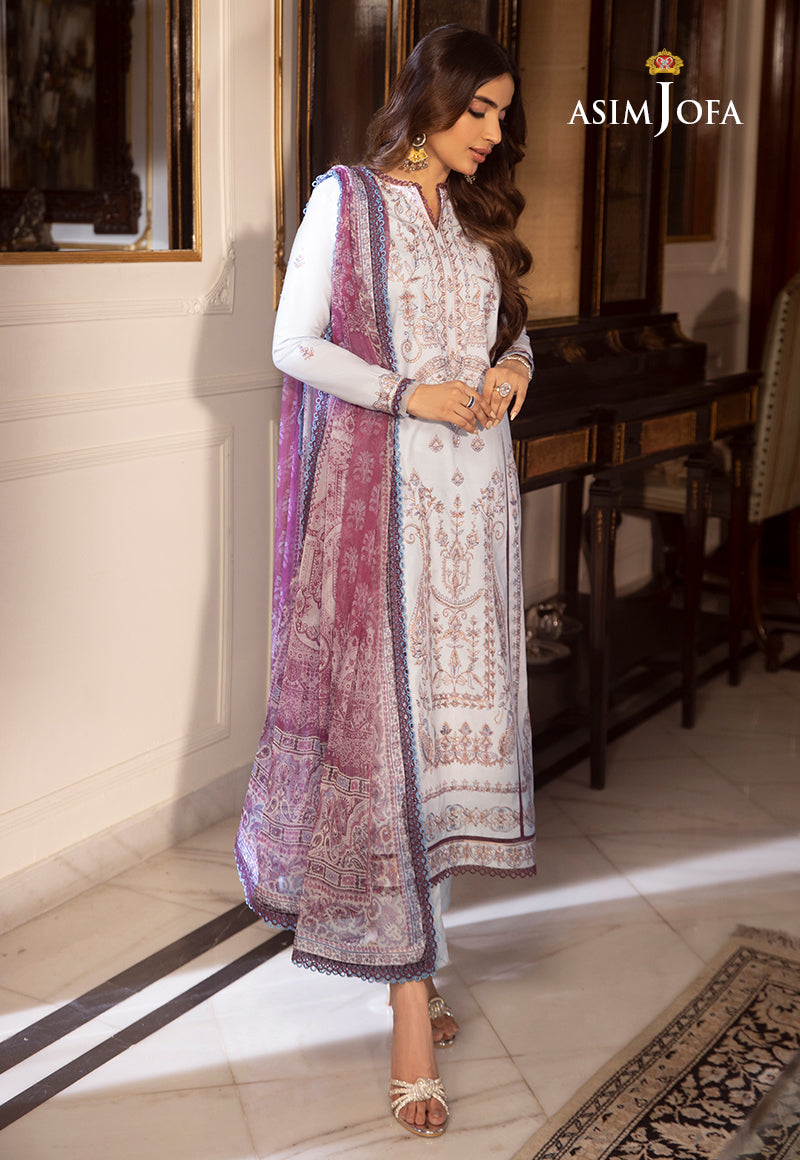 Asim Jofa Asra '23 Ajas-32 Embroidered Cambric (3-Pcs)