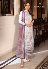 Asim Jofa Asra '23 Ajas-32 Embroidered Cambric (3-Pcs)