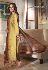 Asim Jofa Asra '23 Ajas-33 Embroidered Cambric  (3-Pcs)