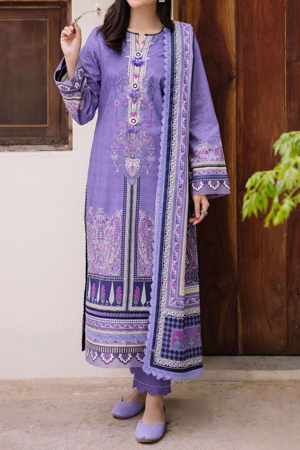 Asim Jofa Prints Unstitched 3 Piece Digital Lawn Drop 2 Collection'2024-AJBU-21