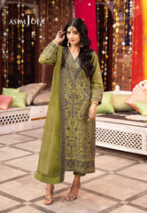 Asim Jofa Chamak Damak Pret Ajcdb-10 Embroidered Twisted Silk Stitched 3 Pcs