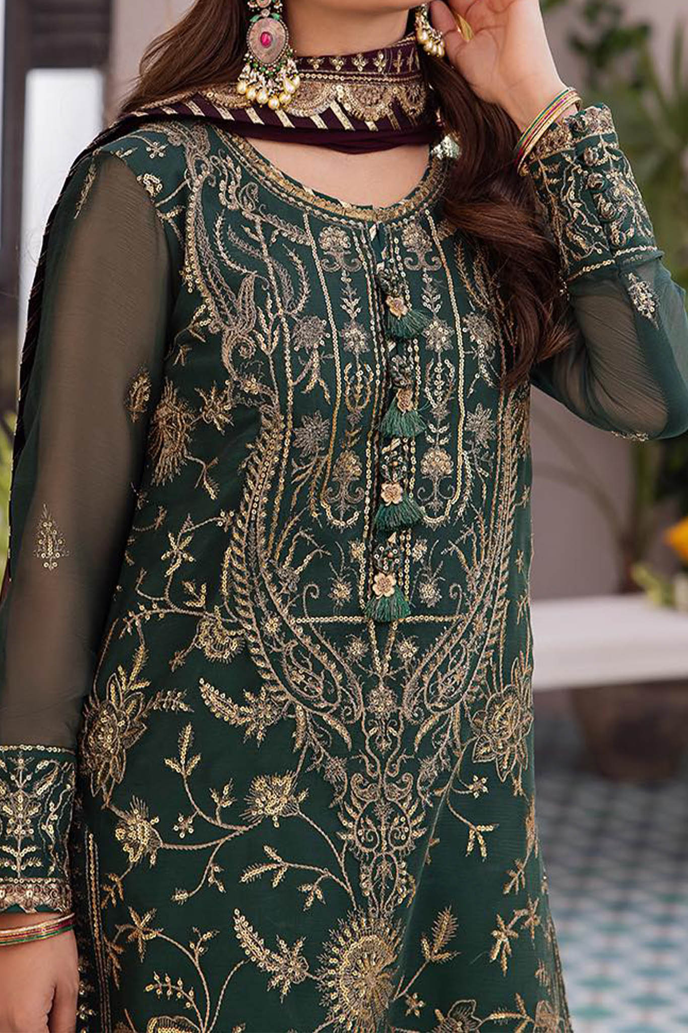 Dhanak Rang By Asim Jofa Unstitched 3 Piece Formals Collection'2024-AJCF-10