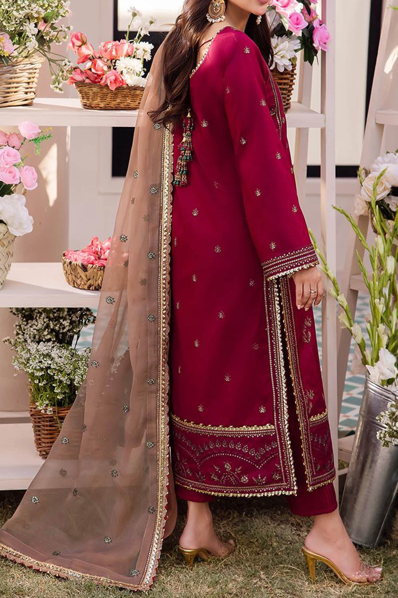 Dhanak Rang By Asim Jofa Unstitched 3 Piece Formals Collection'2024-AJCF-20