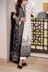 Monochrome By Asim Jofa Unstitched 3 Piece Digital Lawn Collection'2024-AJCM-10