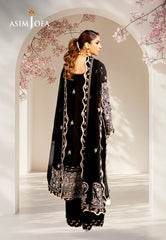 Asim Jofa Luxury Lawn Ajellb-03 Emb Stitched 3 Pcs