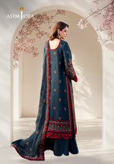 Asim Jofa Luxury Lawn Ajellb-04 Emb Stitched 3 Pcs