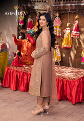 Asim Jofa Festive Luxe Pret Ajemb-09 Embroidered Net Stitched 3 Pcs