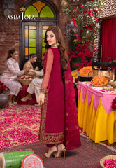 Asim Jofa Festive Luxe Pret Ajemb-23 Embroidered Organza Stitched 3 Pcs