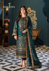 Asim Jofa Fasana-E-Ishq Eid Luxury Lawn Collection Ajfi-30 Embroidered Lawn 3 Pcs