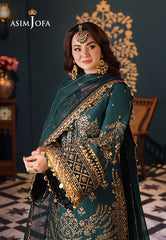Asim Jofa Fasana-E-Ishq Eid Luxury Lawn Collection Ajfi-30 Embroidered Lawn 3 Pcs