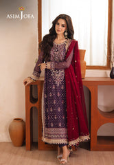 Asim Jofa Heeriye Ajhe-01 Embroidered Chiffon 3 Pcs
