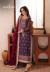 Asim Jofa Heeriye Ajhe-01 Embroidered Chiffon 3 Pcs