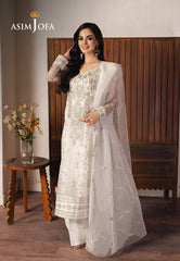 Asim Jofa Heeriye Pret Ajheb-03 Embroidered Organza Stitched 3 Pcs