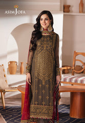 Asim Jofa Heeriye Ajhe-06 Embroidered Chiffon 3 Pcs