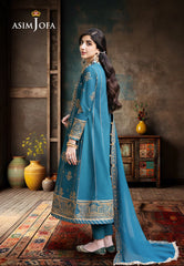 Asim Jofa Eid Festive '23 Ajkm-04 Embroidered Silk 3 Pcs