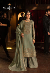 Asim Jofa Luxury Festive Drop 2 Ajlfb-07 Emb Chiffon Stitched 3 Pcs