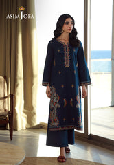 Asim Jofa Essential Pret Drop 7 Ajpb-145 Embroidered Slub Rib Lawn 2 Pcs