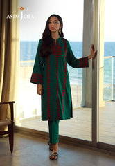 Asim Jofa Essential Pret Drop 7 Ajpb-150 Embroidered Lawn Check 2 Pcs