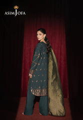 Asim Jofa Premium Festive Ajpfb-05 Emb Silk  Stitched 3 Pcs