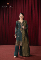 Asim Jofa Premium Festive Ajpfb-05 Emb Silk  Stitched 3 Pcs