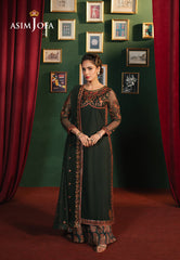 Asim Jofa Premium Festive Pret Ajpfb-08 Embroidered Net Stitched 3 Pcs
