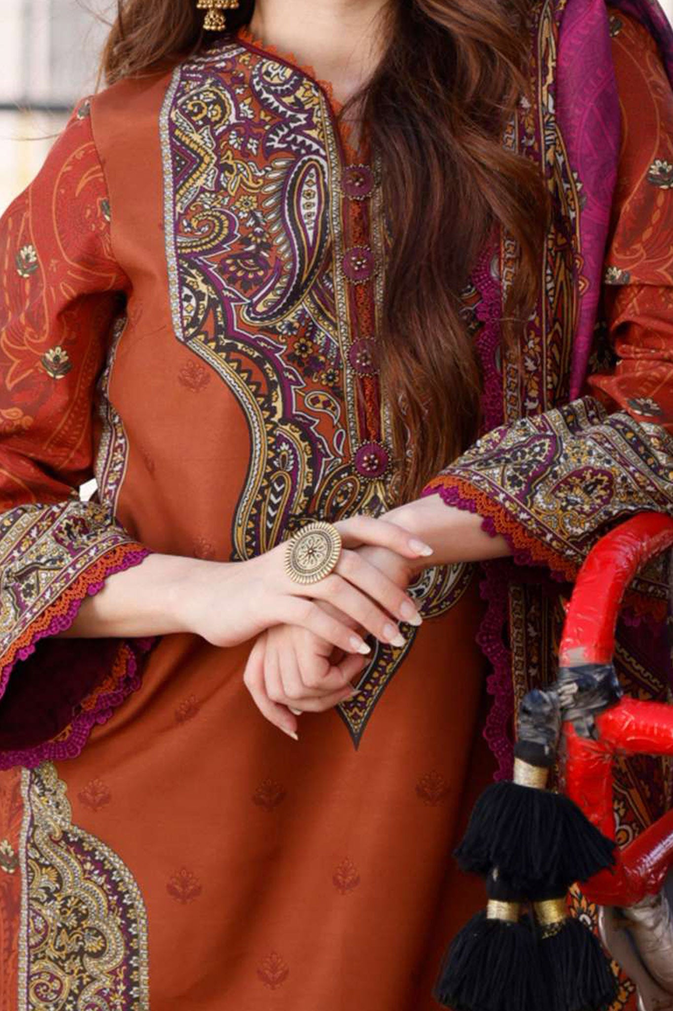 Arabic Lawn By Asim Jofa Unstitched 3 Piece Digital Blended Lawn Collection'2024-AJPL-05