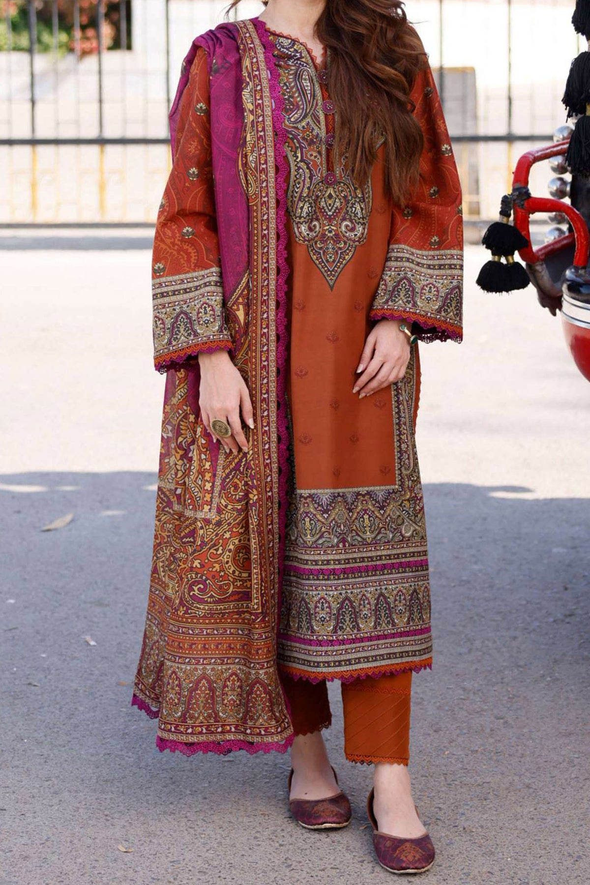 Arabic Lawn By Asim Jofa Unstitched 3 Piece Digital Blended Lawn Collection'2024-AJPL-05