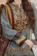 Arabic Lawn By Asim Jofa Unstitched 3 Piece Digital Blended Lawn Collection'2024-AJPL-10