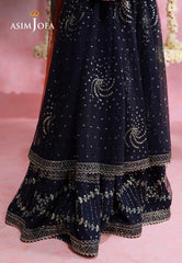 Asim Jofa Unstitched 3 Piece Festive Formals Suit-AJULFI-05 Embroidered Chiffon Unstitched 3 Pcs