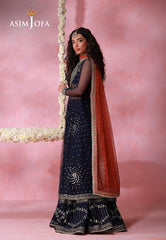 Asim Jofa Unstitched 3 Piece Festive Formals Suit-AJULFI-05 Embroidered Chiffon Unstitched 3 Pcs