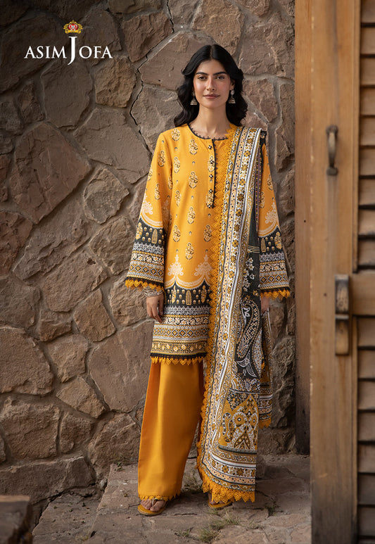 Asim Jofa Unstitched 3 Piece Winter Collection'2024-AJUW-38