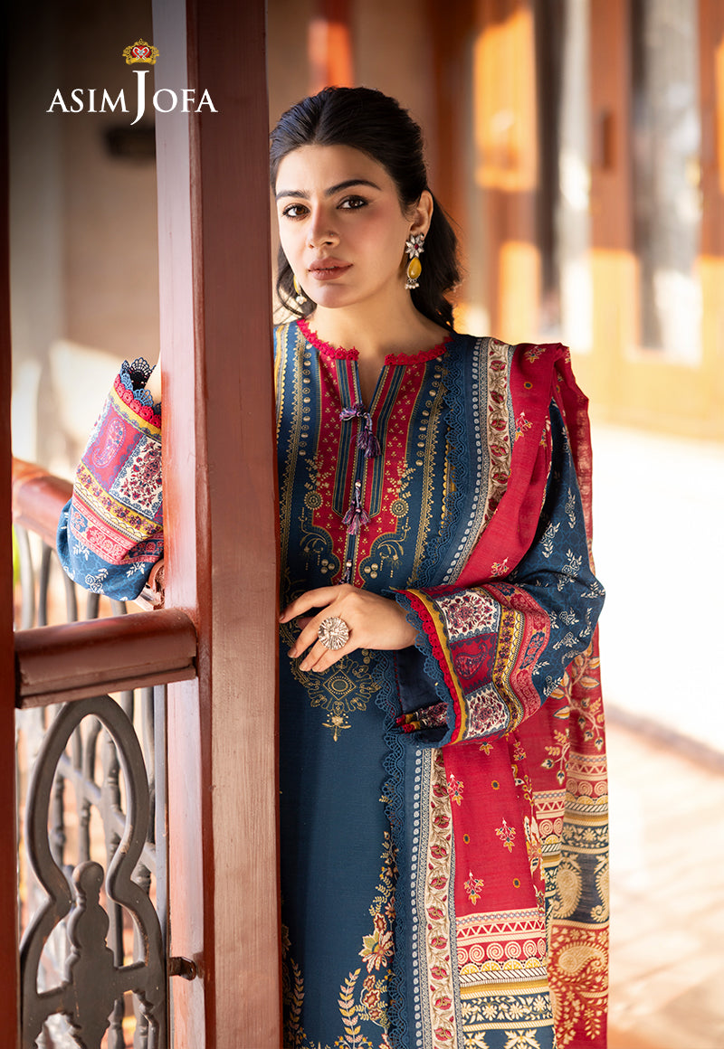 Asim Jofa Unstitched 3 Piece Winter Collection'2024-AJUW-53