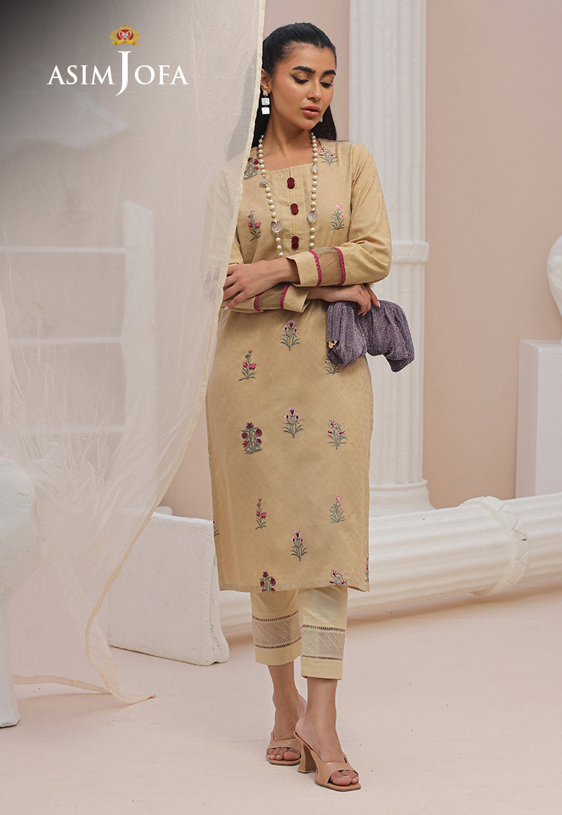 Asim Jofa Wardrobe Solution '23 Ajws-09 (1-Pc) Embroidered Self Jacquard 1 Pc
