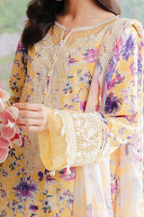 Afrozeh The Floral Charm Unstitched 3 Piece Lawn Collection'2024-AL-01-Tuscany