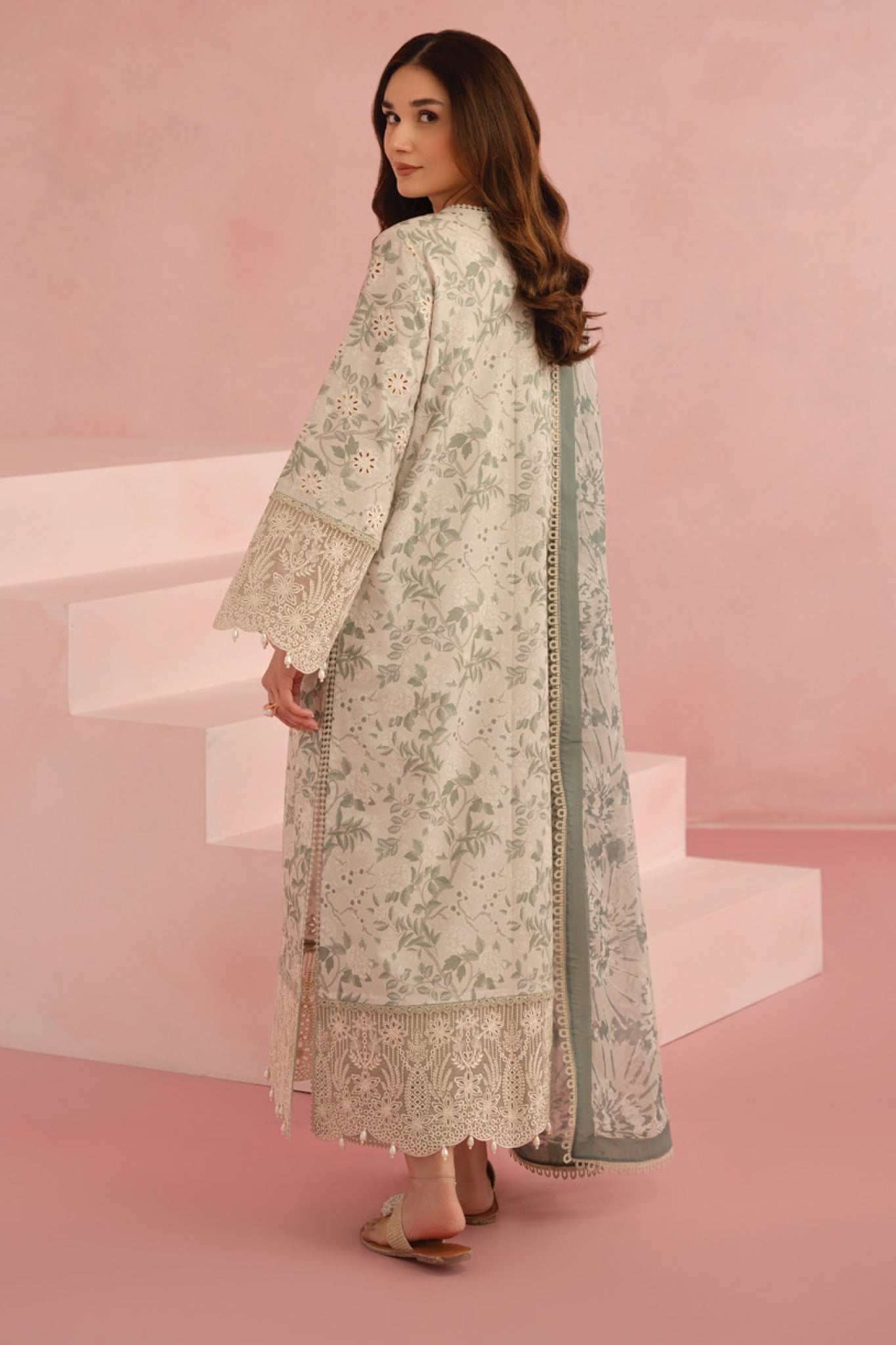 Floral Charm By Afrozeh Unstitched 3 Piece Lawn Collection-AL-V5-04-Kylon