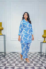 Suitsu Stitched Co Ords Collection-Blue Serenity