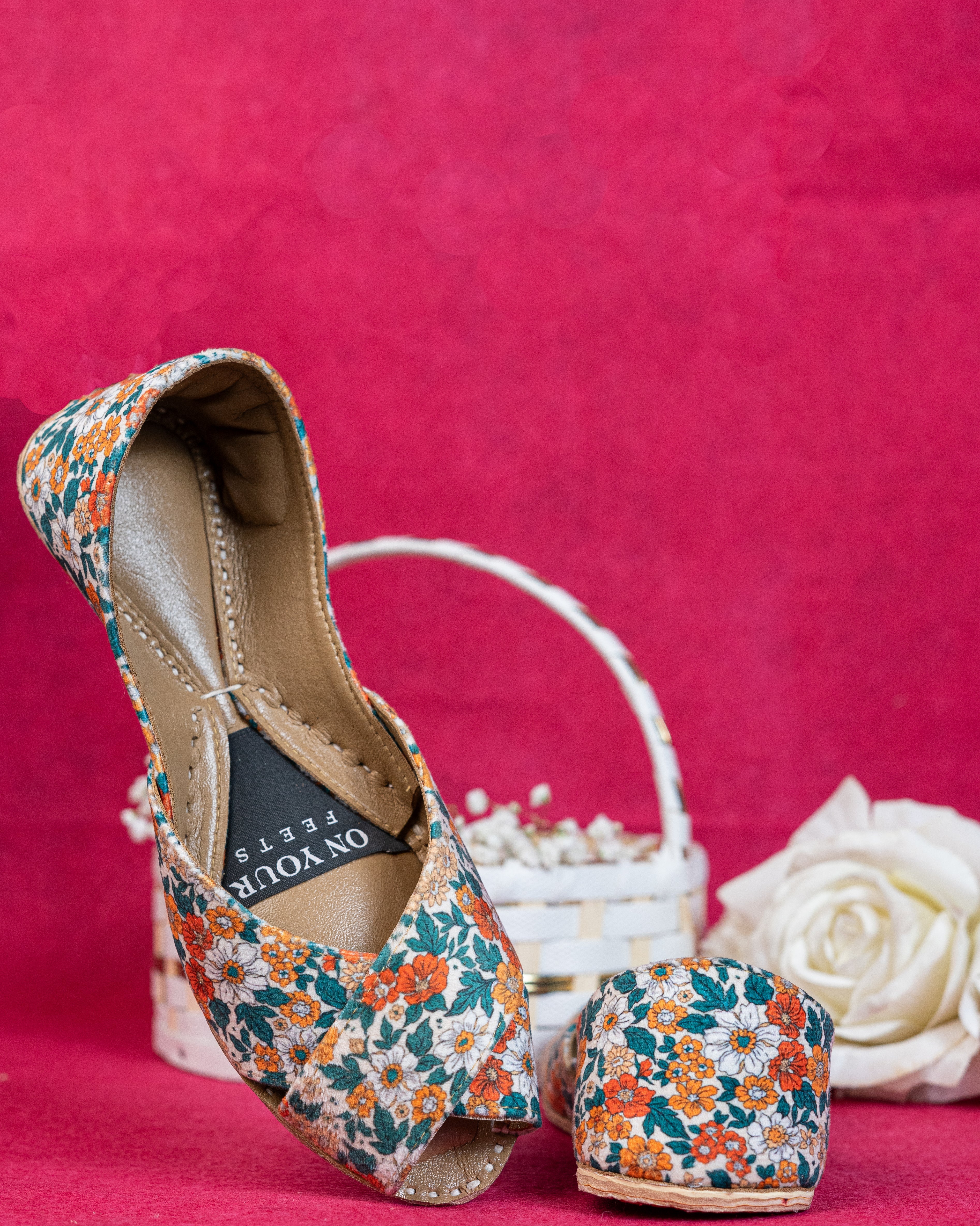 On Your Feets Casual Khussa-Floral Bliss
