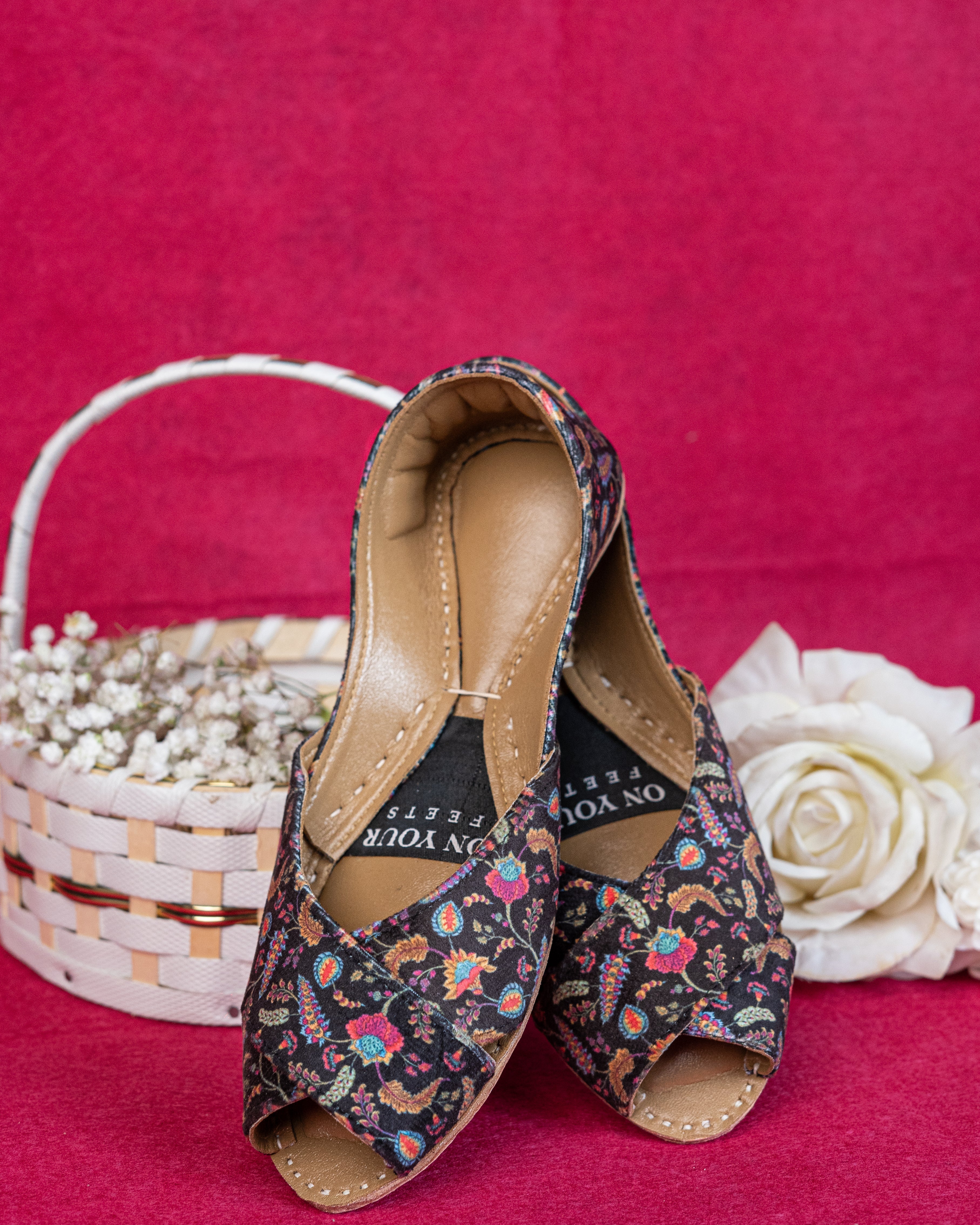 On Your Feets Casual Khussa-Vintage Charm