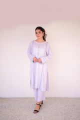 Tehzeeb Threads Winter Vol-1 Striped Grace | 2-Piece Set