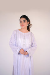 Tehzeeb Threads Winter Vol-1 Striped Grace | 2-Piece Set