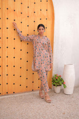 Tehzeeb Threads Summer Collection Soft Cotton Cambric Stitched 2 Piece (Shirt/Trouser)