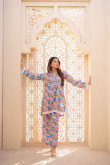 Tehzeeb Threads Summer Collection Soft Cotton Cambric Stitched 2 Piece (Shirt/Trouser)