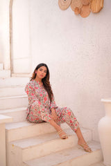 Tehzeeb Threads Summer Collection Soft Lawn Cambric Stitched 2 Piece (Shirt/Trouser)