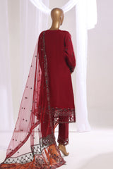 Mahpara By Sada Bahar Stitched 3 Piece Festive Formals Vol-20 Collection'2025-AQ-25-Red