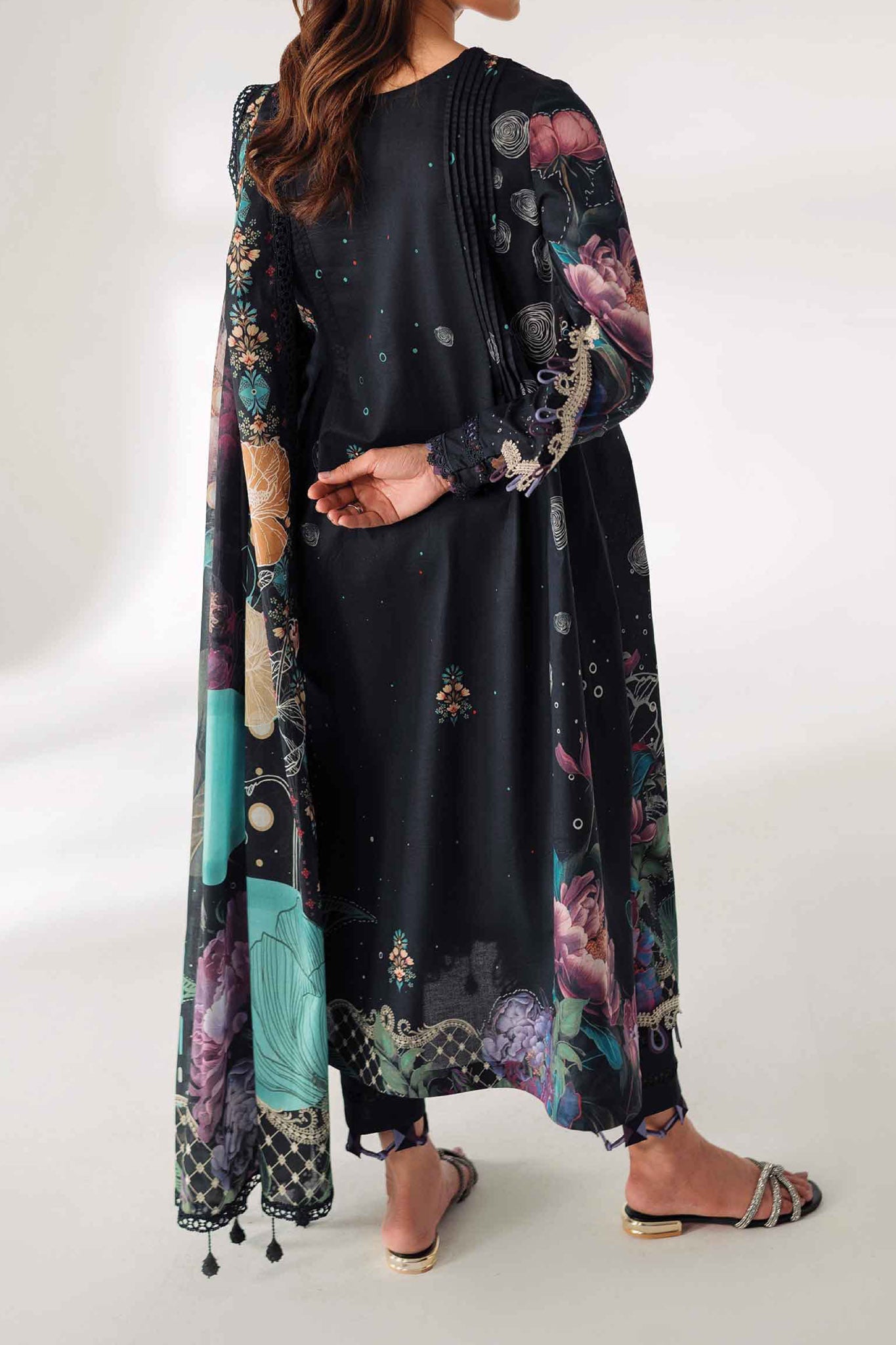 Qprints By Qalamkar Unstitched 3 Piece Printed Lawn Collection'2024-AR-01-Aniqa