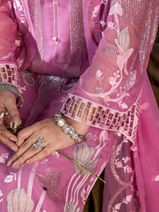 AURA Vol-02 By Zebtan Unstitched 3 Piece Luxury Formals Suit-AR-04 | Aura Vol-02