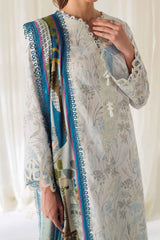 Qprints By Qalamkar Unstitched 3 Piece Printed Lawn Collection'2024-AR-05-Florine