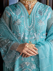 AURA Vol-02 By Zebtan Unstitched 3 Piece Luxury Formals Suit-AR-05 | Aura Vol-02
