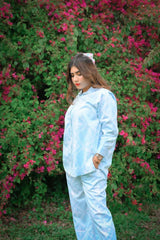 Urban Cut 2 Piece Cotton Satin Printed Co-Ord Set